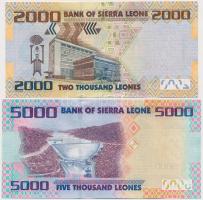 Sierra Leone 2010. 2000L + 2013. 5000L T:I
Sierra Leone 2010. 2000 Leones + 2013. 5000 Leones C:UNC