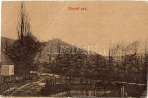 1909 Zboró, Zborov; vár. 608. Kiadja Horovitz M. Ch. / Zborovsky hrad / castle (gyűrődés / crease)