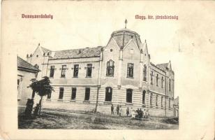 1907 Dunaszerdahely, Dunajská Streda; M. kir. Járásbíróság. Kiadja Goldstein Józsua 640. / district court (lyuk / hole)