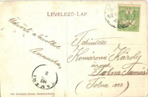 1907 Dunaszerdahely, Dunajská Streda; M. kir. Járásbíróság. Kiadja Goldstein Józsua 640. / district ...