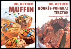 2 db Dr. Oetker:  Muffin+Bögrés-poharas tészták. Fordította: Szalay Éva. Bp.,2003-2005, Grafo. Kiadói kartonált papírkötés.