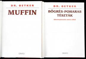 2 db Dr. Oetker: 
Muffin+Bögrés-poharas tészták. Fordította: Szalay Éva. Bp.,2003-2005, Grafo. Kiad...