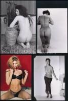 cca 1979 Ex/pozíciók, szolidan erotikus felvételek, 8 db vintage negatív + 8 db vintage fotó és/vagy...