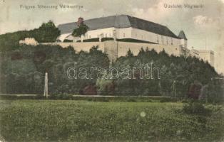 1910 Végles, Véghles, Véglesváralja, Podvígles, Víglas; Frigyes főherceg kastély / Víglassky zámok / castle (szakadás / tear)