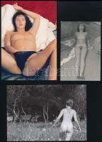 cca 1979 Vágyak és privát történetek, szolidan erotikus felvételek, 6 db vintage negatív + 8 db vint...