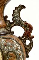 Gerbing & Stephan díszváza, kézzel festett, jelzett, hibátlan, m: 36 cm