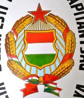 Cca 1970 nagyméretű zománc tábla "Budapesti Rendőr-főkapitányság Vizsgálati Osztály" régi ...