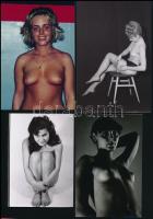 cca 1979 Vidám vasárnapok, szolidan erotikus felvételek, 7 db vintage negatív + 9 db vintage fotó és...