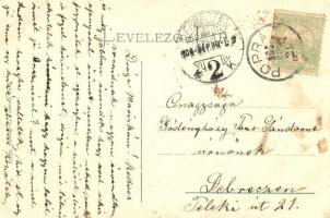 1905 Felsőhági, Visne Hagy, Vysné Hágy (Tátra, Tatry); Poprádi tó és Jégvölgy, menház, vendéglő, étt...