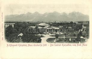 1902 Tátra, Tatra; a Központi Kárpátok Husz díszkertje felől / the Central Carpathians from Husz
