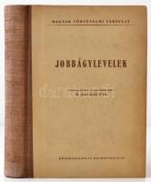 Jobbágylevelek. Összeállította, s az előszót írta: H. Balázs Éva. Magyar Történelmi Társulat. Bp.,1951, Közoktatási Kiadóvállalat. Kiadói kissé kopott félvászon-kötésben, hiányzó elülső szennylappal.