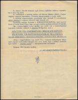 1929 I. Kirakatvilágítási verseny prospektusa. 1930 január 15-február 28. Bp., Globus-ny., 4 p