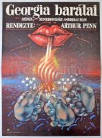 1982 Viszt György (?-): Georgia barátai, amerikai film plakát, hajtásnyommal, 55x40,5 cm