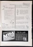 1935 Der Silberspiegel. 1935. január. 22. Német nyelvű divatlap, számos fekete-fehér fotóval illuszt...