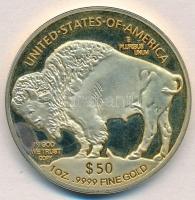 Amerikai Egyesült Államok 2014F 50$ aranyozott Cu másolat, "COPY" jelzéssel T:2 k. (eredet...