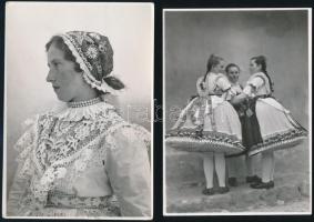 cca 1936 Czvek Gyula 4 db pecséttel jelzett, vintage fotóművészeti alkotása, 18x12 cm