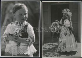 cca 1936 Czvek Gyula 4 db pecséttel jelzett, vintage fotóművészeti alkotása, 18x12 cm