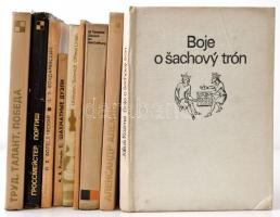 Vegyes idegen nyelvű (német, angol, cseh, horvát, szerb, orosz) sakk könyv tétel, 17 db: 
Közte: 
...