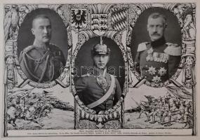 1914 Illustrirte Zeitung Nr. 3713. háborús száma, számos fekete-fehér fotóval, német nyelven, szakad...