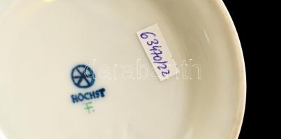 Höchst váza, kézzel festett, jelzett, hibátlan, m: 15 cm