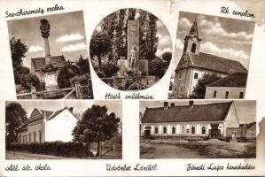 Lázi katonai emlékművel