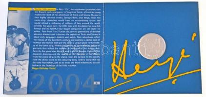 Belgium 2004. 10E Ag "Tintin" eredeti dísztokban T:PP
Belgium 2004. 10 Euro Ag "Tint...