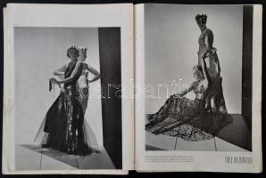 1936-1937 Vogue francia divatlap 2 száma, 1936 augusztus, 1937 szeptember, francia nyelven, számos é...