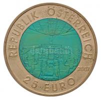 Ausztria 2007. 25E Ag-Nb "Osztrák repülés" T:BU kis fo.
Austria 2007. 25 Euro Ag-Nb "...