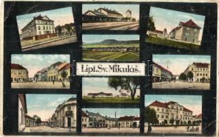 Liptószentmiklós, Liptovsky Mikulas; vasútállomás, utcaképek / railway station, streets (EK)