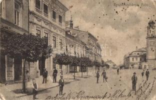 Besztercebánya, Banská Bystrica; Fő tér, Schäffer J. József üzlete / main square, shops (EK)