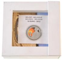 Belgium 2012. 10E Ag "Baron de Coubertin" eredeti díszkiadásban tanúsítvánnyal T:PP ujjlen...