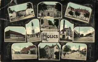Holics, Holic; kastély, vasútállomás, üzletek, utcák / castle, railway station, shops, streets. Art Nouveau (Rb)