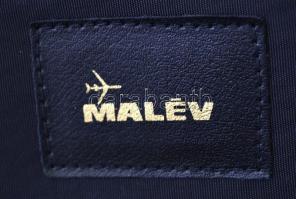 MALÉV pilóta táska, kulccsal, belsejében a Malév felirattal,42×31×6 cm