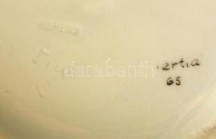 Herendi csóka pár, kézzel festett, jelzett, hibátlan, m:9 cm