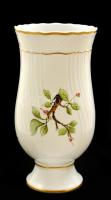 Hollóházi madaras váza. Pannónia collection. Kézzel festett, jelzett, hibátlan. 18 cm