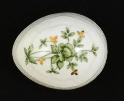 Hollóházi porceán tojás Kézzel festett, jelzett, hibátlan. 7,5 cm