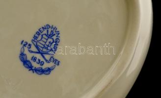 Herendi madaras tálka és fogpiszkáló tartó Kézzel festett, jelzett, hibátlan. 12cm 5  cm