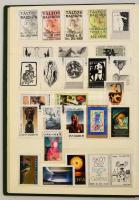 Kb. 240 db levélzáró, berakóban, különböző témákban