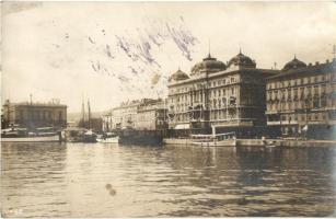 1918 Fiume, Kikötő, gőzhajók / An der Adria, Kunst-Fotografien von Eduard Betai / port, steamships, photo