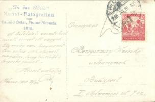 1918 Fiume, Susak; Gruzic fabbrica pellami / Gruzic bőrgyára, látkép, "An der Adria" Kunst...