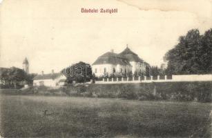 Zsély, Zelovce; Zámok / Zichy kastély, templom / castle, church (EM)