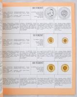 Magyarország forint fizetőeszközei. MNB kiadás az 1990-es évekből, bankjegyek és emlékpénzek, mappáb...