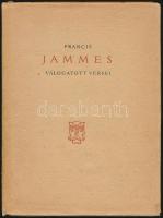 Francis Jammes válogatott versei. Choix de poémes. Fordította: Kosztolányi Dezső, Radnóti Miklós, Rónay György, Szabó Lőrinc, Tóth Árpád. Vas István. Janus Könyvek. Bp.,1958, Európa. Magyar-francia kétnyelvű kiadás. Kiadói egészvászon-kötés, kiadói papír védőborítóban.