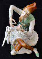 Ens szabó, kézzel festett, jelzett, hibátlan, m:16,5 cm