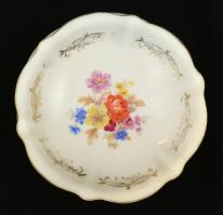 Drasche bonbonier, matricás, jelzett, kopásokkal, d: 10,5 cm