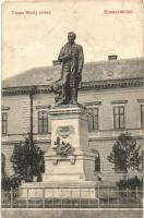 Rimaszombat, Rimavska Sobota; Tompa Mihály szobra / statue (fa)