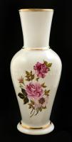 Aquincumi rózsás váza, kézzel festett, jelzett, apró kopásokkal, m: 27,5 cm
