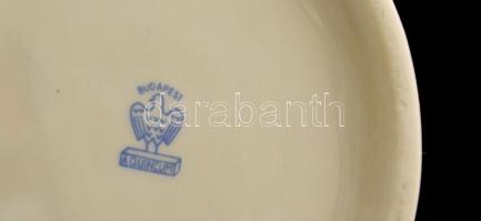 Aquincumi rózsás váza, kézzel festett, jelzett, apró kopásokkal, m: 27,5 cm