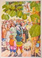 Puskin: Mese Szaltán cárról. Győry Miklós rajzaival. Fordította. Áprily Lajos, Fodor András, Illyés ...