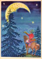 Puskin: Mese Szaltán cárról. Győry Miklós rajzaival. Fordította. Áprily Lajos, Fodor András, Illyés ...